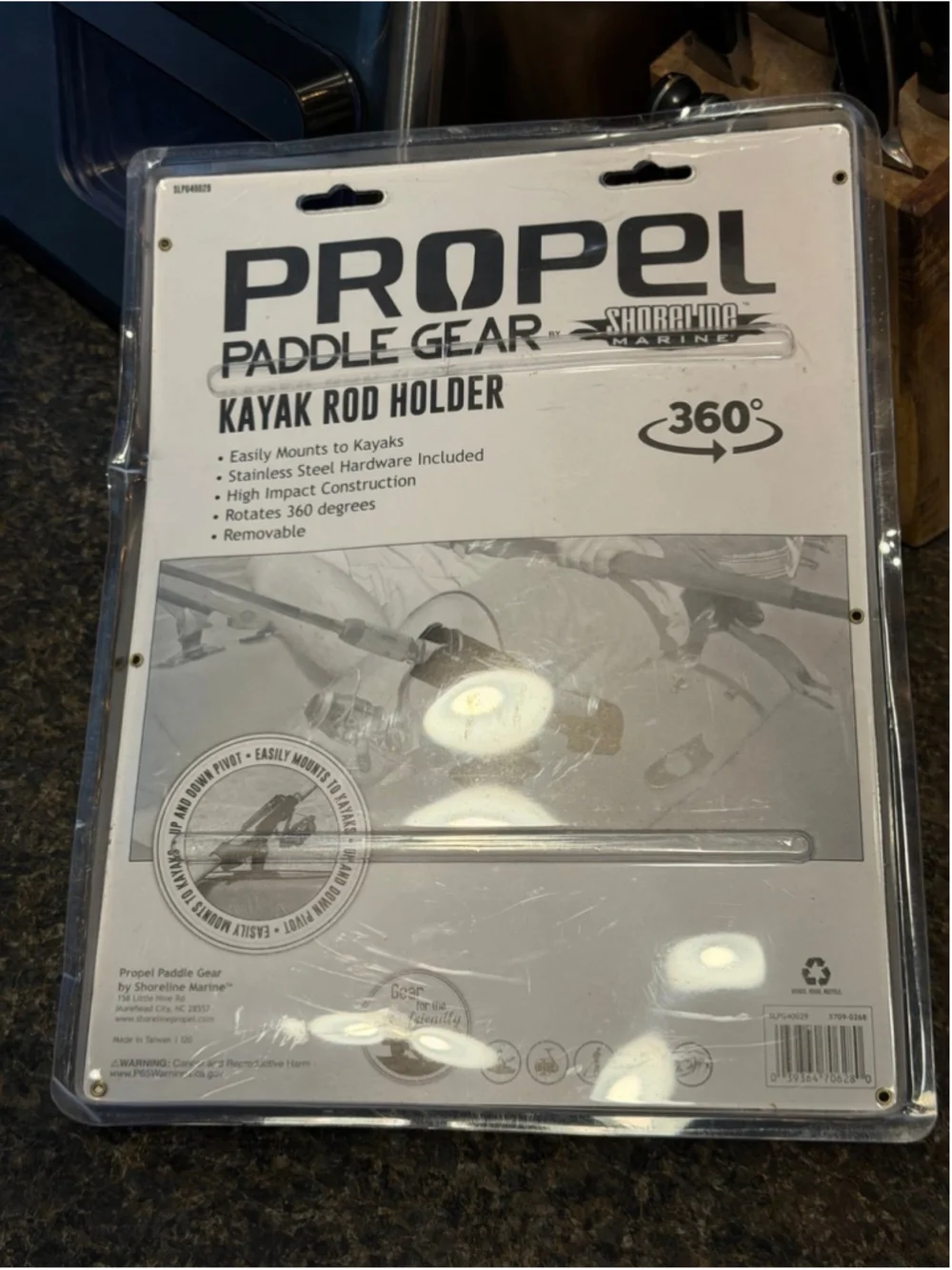 NEW Shoreline Marine Propel Paddle Gear Flush Mount Kayak Rod Holder w/Hardware